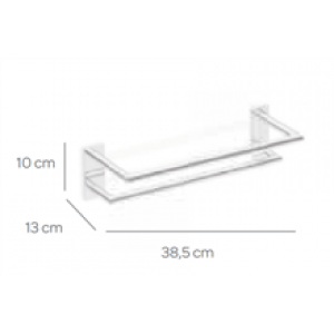 Porte-serviettes double de 40 cm SENSA CO2+
