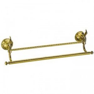 Porte-serviettes double en ti-pvd