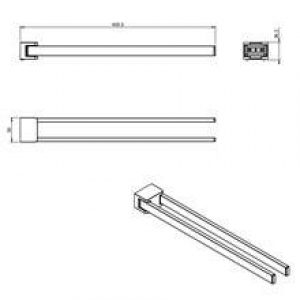 Porte-serviettes double extreme COSMIC