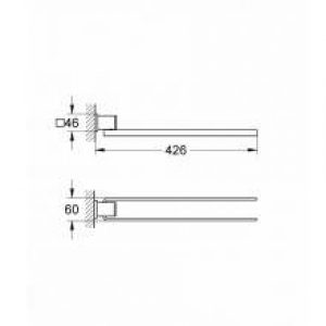 Porte-serviettes double rotatif Grohe Allure