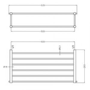 Porte-serviettes en acier brillant Medinox…