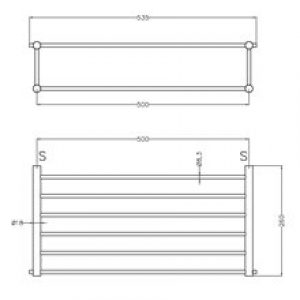 Porte-serviettes en acier satiné Medinox…