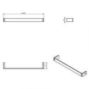 Porte-serviettes extreme 45 cm COSMIC