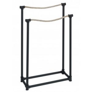 Porte-serviettes Osuna noir, porte-vêtements