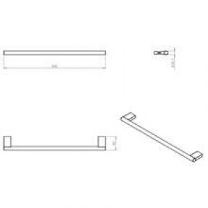 Porte-serviettes project 80 cm COSMIC