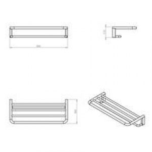 Porte-serviettes étagère white COSMIC