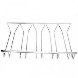 Porte-verres sous forme d&rsquo;étagère en acier inoxydable