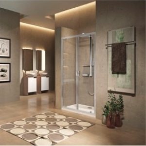 Portes de douche pivotantes – en niche ou en angle – 5mm – Lunes 2.0 B