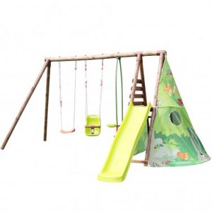 Portique – balançoire en bois SOULET CARAMEL