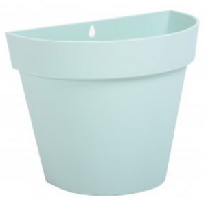 Pot mural demi-rond TOSCANE 1,36L – Vert d&rsquo;eau