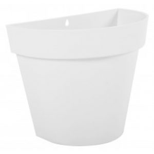 Pot mural demi-rond TOSCANE 4,34L – Blanc cérusé