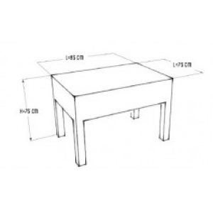 Potager sur pieds ELISABETH 850x750x750mm
