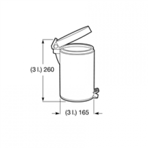 Poubelle 3 litres Hotels Classic Roca