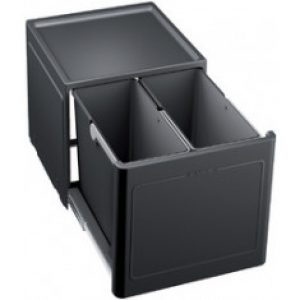 Poubelle de cuisine BOTTON Pro 45/2 Manuell (sous meuble de 45cm) – Blanco