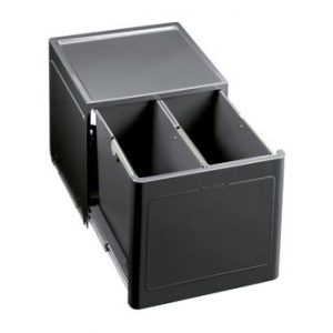 Poubelle de cuisine encastrable BLANCO BOTTON Pro 45/2 Manuell – 2×13 litres