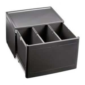 Poubelle de cuisine encastrable BLANCO BOTTON Pro 60/3 Manuell – 3×13 litres