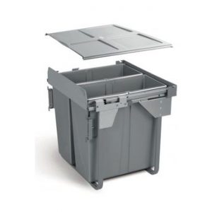 Poubelle de cuisine encastrable MANITOU – 2×34 litres
