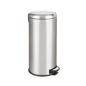 Poubelle de cuisine à pédale WENKO LEMAN inox – 30 litres