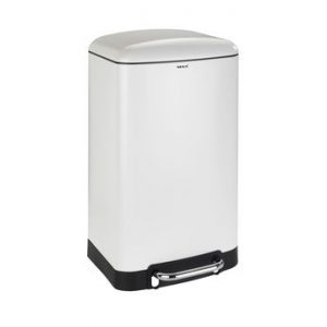 Poubelle de cuisine à pédale WENKO STUDIO blanc – 30 litres