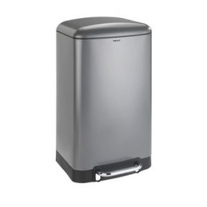 Poubelle de cuisine à pédale WENKO STUDIO gris – 30 litres
