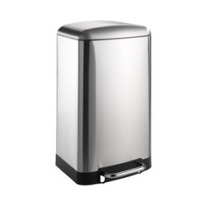 Poubelle de cuisine à pédale WENKO STUDIO inox – 30 litres