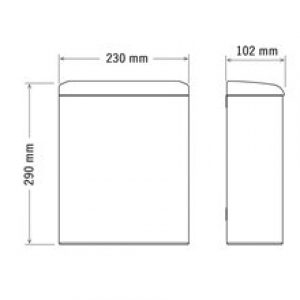 Poubelle hygiénique avec couvercle 6L blanche…