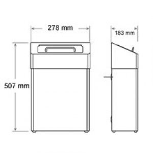 Poubelle hygiénique à double couvercle 18L…