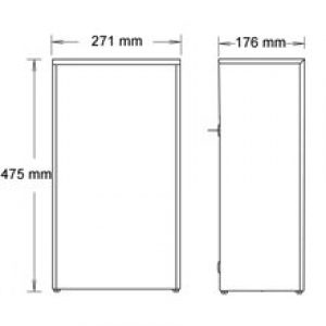 Poubelle sanitaires ouverte 22L blanche…