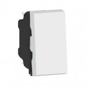 Poussoir Mosaic – 1 module – 6 A – Blanc