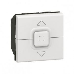 Poussoir pour volets roulants Mosaic – 2 modules – blanc