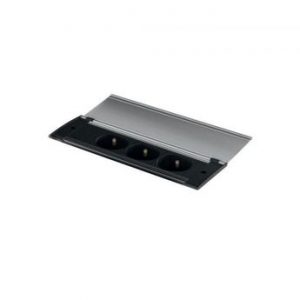 Prise de cuisine – Bloc CLAP 3 prises à encastrer inox