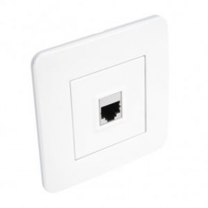 Prise RJ45 complète – blanc brillant – Casual