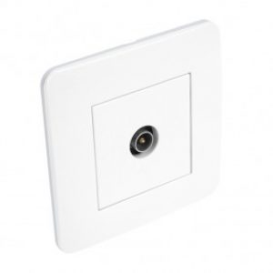 Prise TV complète – blanc brillant – Casual