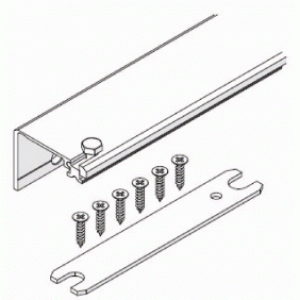 Profil de raccordement haut pour 1 porte coulissante Concepta