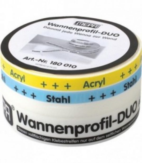 Profile bain/douche Mepa Duo en mousse PE Longueur 3,30m