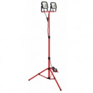 Projecteur de chantier – LED – extra plat – double – sur pied
