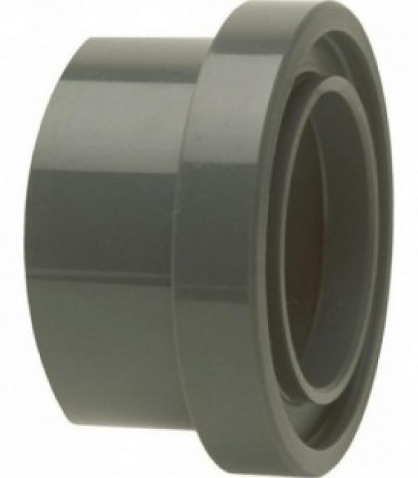 PVC-U – Raccord adhesif Douille a collet avec joint torique, 16 mm, pour bague d etancheite ronde