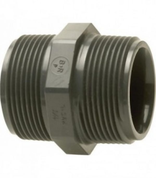 PVC-U – Raccord adhesif Nipple double, 3/4&Prime;