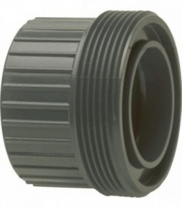 PVC-U – Raccord adhesif Piece a visser avec manchon adhesif 90 mm