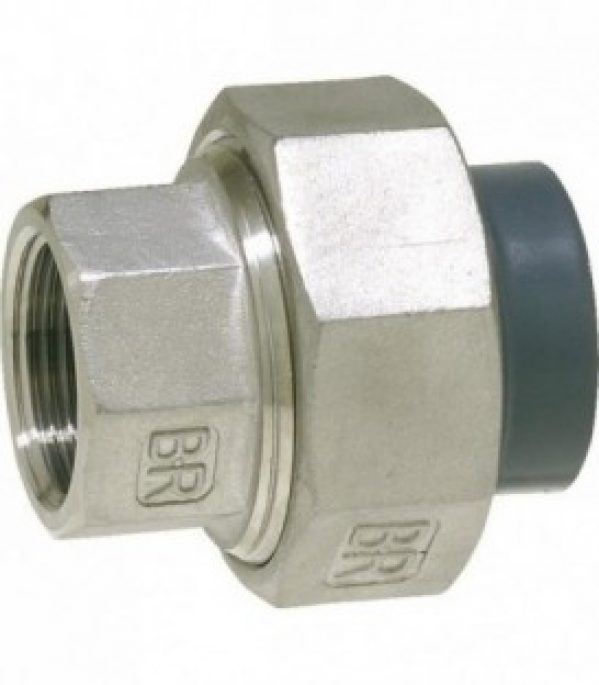 PVC-U – raccord à coller raccord visse PVC-U/V2A 20 mm x 1/2&Prime;, filet femelle