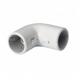 Équerre pour tube IRL Mureva pvc gris clair