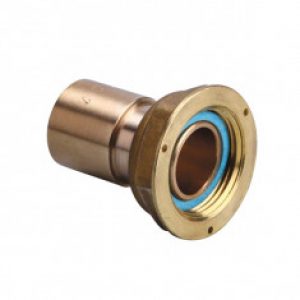 Raccord 2 pièces à joint plat compteur à braser sur cuivre