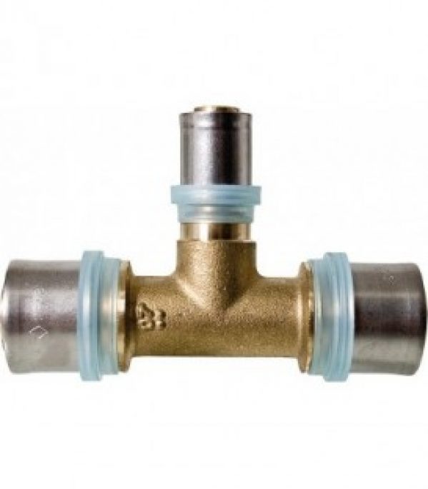 Raccord a sertir pour MSVR Piece en T avec sortie centrale reduite 32 x 20 x 32