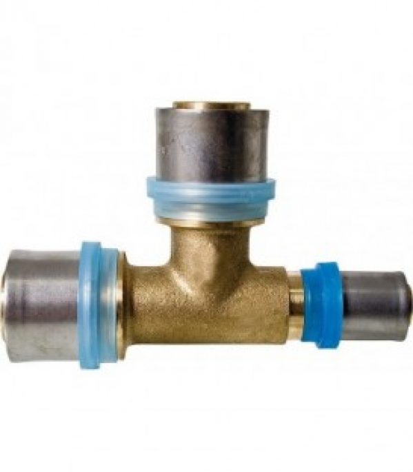 Raccord a sertir pour MSVR Piece en T avec sortie droite reduite 26 x 26 x 20