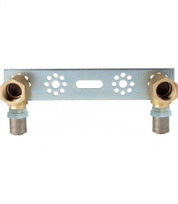 Raccord a sertir pour MSVR Plaque de montage avec 2 raccords 16×2 mm – DN15 (1/2&Prime;)