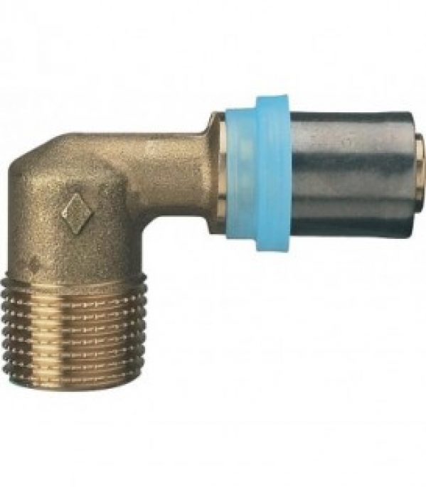 Raccord a sertir pour MSVR Turbo Press Coude de transition avec fil. male 18x2mm – 3/4&Prime;