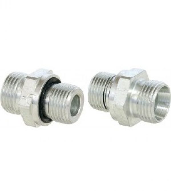 Raccord a visser droit GE10LR3/8EDOMDCF, galvanise