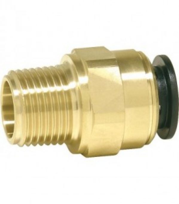 Raccord a visser en laiton 15 mm x R1/2&Prime; (fem/filet male)