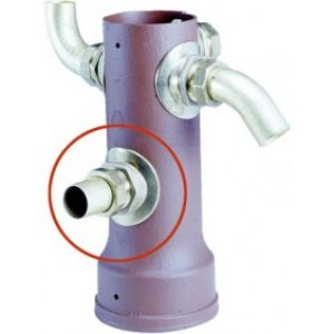 Raccord BOURDIN droit M 40×49 douille Ø  38 mm