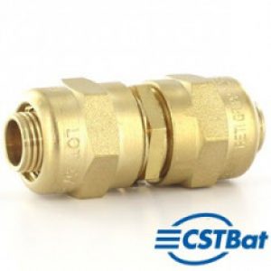 Raccord à compression tube PER – Manchon égal – Retigripp